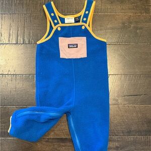 Patagonia Kids Overalls in Blue and Yellow